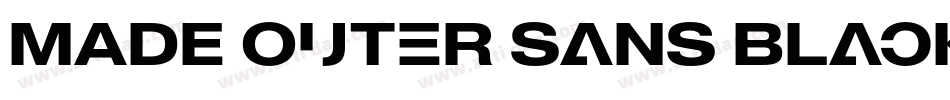 MADE Outer Sans Black PERSONAL USE字体转换
